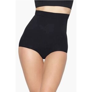 SKIMS Everyday Sculpt Brief Large Black High Waisted Shapewear Compression NWT